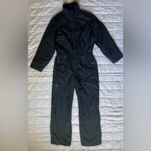 Vintage Fera Signatures Black Fair Isle Snowflake Embroidery Snow Jumpsuit - 12
